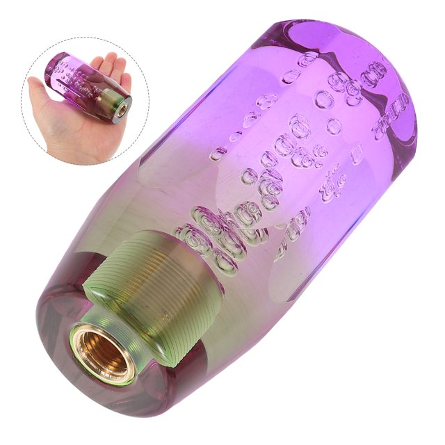 KAKOWELY Car Shifter Cover Shifter Boot Acrylic Purple Green Car Interior Upgrade 1Pcs