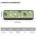 thumbnail image 4 of Yuyamidu Cock Refrigerator Door Handle Cover 2 PCS Daisy Kitchen Appliance Handle Protective Cover Antiskid Protector Sleeves for Oven Dishwasher Cabinet Handles, Green, 4 of 7