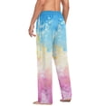 thumbnail image 5 of JSTEL Tie Dye Rainbow Color Men's Sleepwear Mens Pajama Pants Bottoms with Pockets, M, 5 of 6