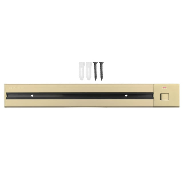 Amdohai Electrical Outlet Track Surface Mounted Power Outlet Track 60cm Aluminum Alloy Kitchen Sockets Track Wall Outlet Extension Sliding Rail Works with Movable Power Outlet