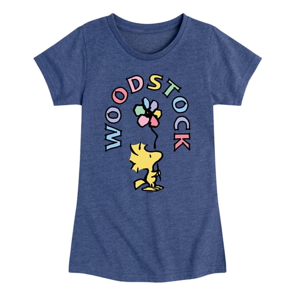 Peanuts - Woodstock Flower - Youth Girls Short Sleeve Tee