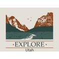 thumbnail image 2 of Adventure Society Explore Utah Adult Sand Long Sleeve Hoodie-Medium, 2 of 2