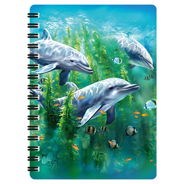 3D LiveLife Jotter - Dolphin Kelp Bed from Deluxebase. Lenticular 3D ...