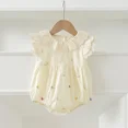 thumbnail image 1 of Trajes de hermana, vestido de princesa de verano para niña, vestidos florales bordados para niño, mono bonito con mangas voladoras para bebé, ropa para chico, 1 of 6