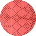 thumbnail image 1 of Ahgly Company Indoor Round Solid Red Modern Area Rugs, 6' Round, 1 of 4