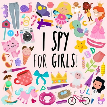 I Spy - For Girls!: A Fun Guessing Game for 3-5 Year Olds (Large Print)(Paperback)