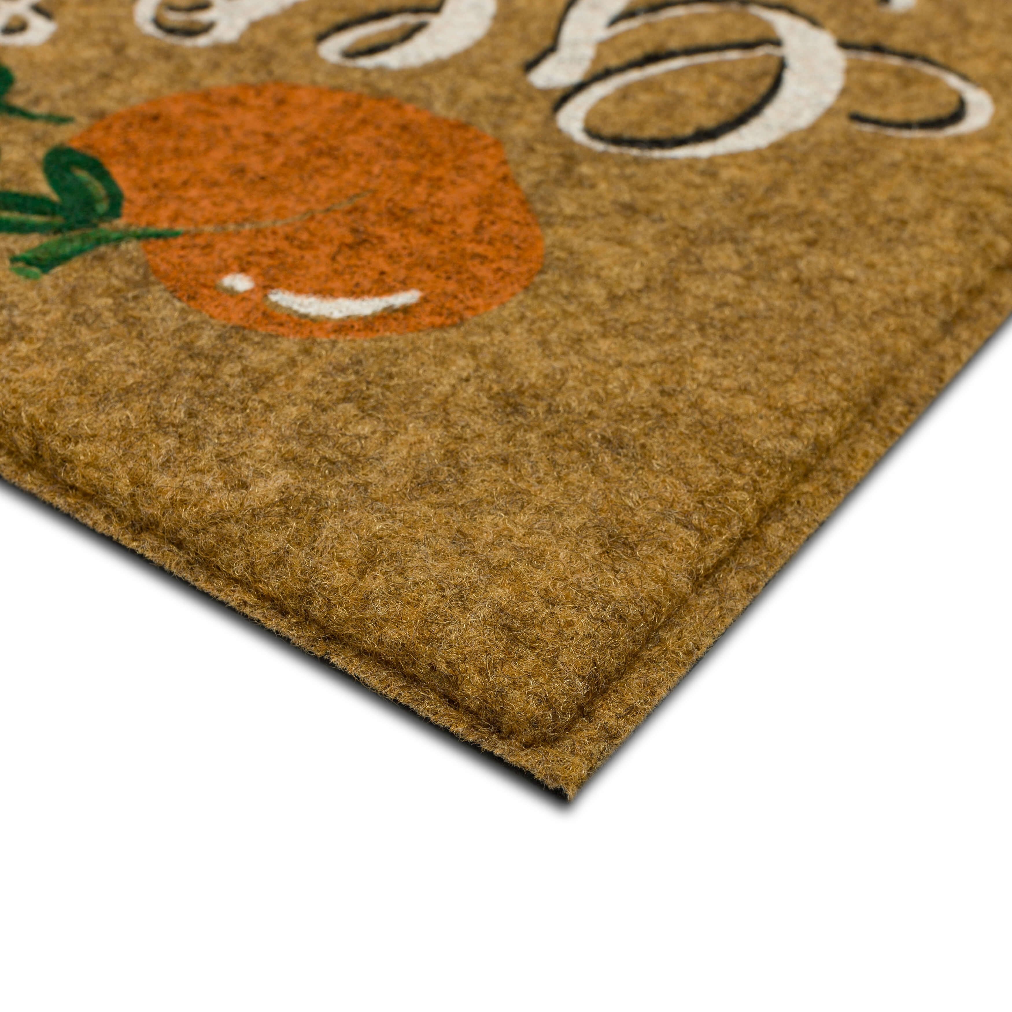 Mohawk Home Georgia Indoor/Outdoor All Weather Polyester Rubber Backed Rectangle Doormat, Tan, 18" x 30"