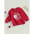 thumbnail image 3 of Bagilaanoe Toddler Baby Girl Boy Christmas Sweatshirt Long Sleeve Print Pullover 9M 12M 24M 3T 4T 5T Kids Fall Loose Tee Tops, 3 of 8