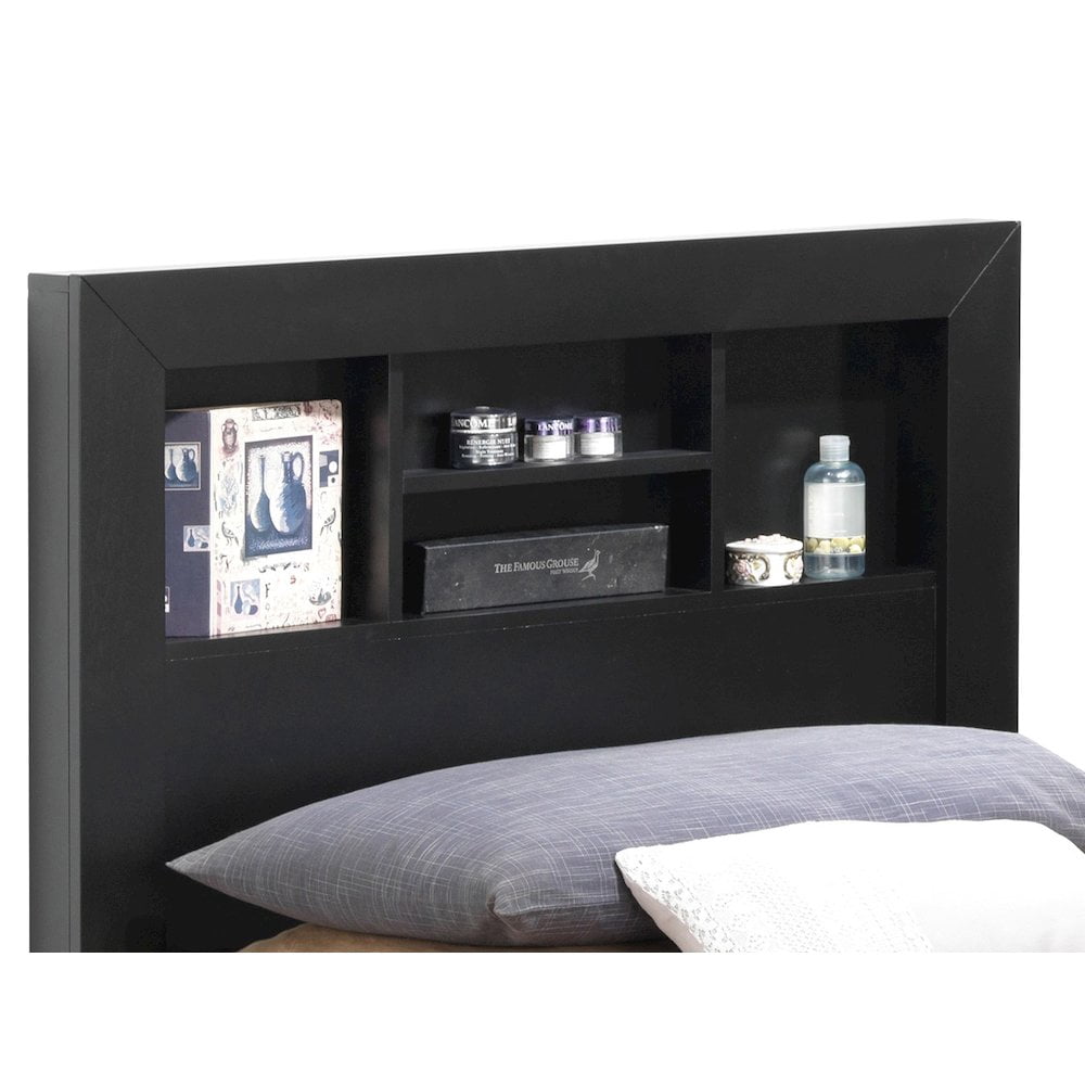 Glory Furniture Burlington Twin Storage Bed in Black