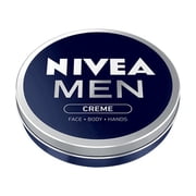 Nivea Men Creme, For Face, Body and Hands, Moisrurizing Cream Tin Can 1 Ounce