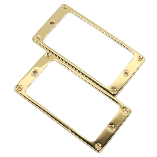 Pickup Mounting Ring Cover, Electric Guitar Pickup Frame Easy Installation 2PCS for Humbucker Pickups Silver,Black,Gold