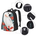 thumbnail image 2 of Balery Cockatoo Red Berries Mochila para hombre y mujer - Tela Oxford 600D resistente - Gran capacidad, resistente al agua, ideal para la escuela, viajes y senderismo, 2 of 6