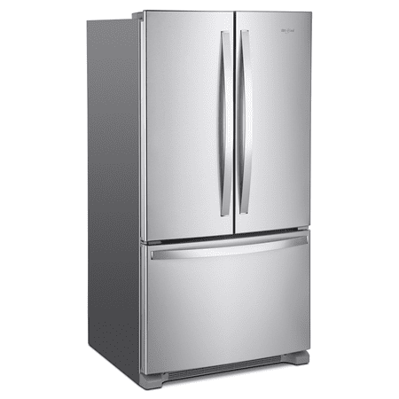 Whirlpool - 25.2 Cu. Ft. French Door Refrigerator with Internal Water Dispenser - Stainless Steel