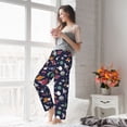 thumbnail image 4 of Uemuo Rocket Satellite Pattern Women's Wide Leg Palazzo Lounge Pants with Pockets Light Weight Loose Comfy Casual Pajama Pants-Large, 4 of 9