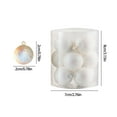 thumbnail image 3 of SHENGXINY 12PCS Christmas Tree Ornaments Balls with Hanging Rings Bright Colorful Decorations for Home,Indoor,Outdoor,Party,Birthday,Festival Ambiance Decoration 0.78Inch White, 3 of 6