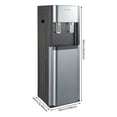 thumbnail image 2 of Bottom Loading Water Cooler Dispenser, Water Dispenser with Heating and Cooling Functions, for Home, Office (Dark Gray), 2 of 17