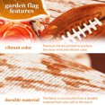 thumbnail image 4 of G128 Combo Pack: Garden Flag Stand Black 36 in x 16 in & Garden Flag Everyday Decoration Home Football on Rustic Wood 12"x18" Double-Sided Blockout Fabric, 4 of 10