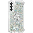 thumbnail image 2 of Glitter Clear Sparkly Bling Case for Samsung Galaxy S23+ Plus (Not S23) for Women Girls, Flowing Liquid Quicksand Cover with Diamond Ring Holder Case for Samsung Galaxy S23 Plus  Silver, 2 of 14