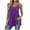 Purple, variant on Mafeati Flowy Tank Tops for Women Plus Size Pleated Camisoles Spaghetti Strap Scoop Neck Shirts Base Layers Gray 3XL