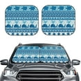 thumbnail image 2 of Windshield Sun Shade, Sea Underwater Animals Foldable Car Sun Shade Windshield for Front, 2 Pieces, 2 of 7