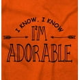 thumbnail image 2 of I Know I'm Adorable Charming Cute Youth T Shirt Tee Girls Infant Toddler Brisco Brands 2T, 2 of 6