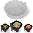 thumbnail image 1 of fafa-Air Friteuse Pot en Silicone - Doublures en Silicone Réutilisables Antiadhésives Compatibles avec Panier COSORI, 1 of 4