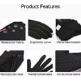 thumbnail image 6 of Waterproof & Windproof Winter Gloves, Thermal Non-Slip Gloves with Touch Screen Fingers & Windproof Liner for Men Women, for Running Cycling Driving, 6 of 8