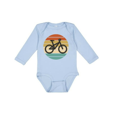 

Inktastic Bicycle Vintage Cyclist Sunset Gift Baby Boy or Baby Girl Long Sleeve Bodysuit