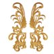 thumbnail image 2 of 2 para costura, decoración artesanal, accesorios de tela para disfraces, apliques bordados 3D DIY para vestido de Cosplay, ropa de Oro Baoblaze Parche Bordado, 2 of 8