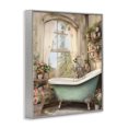 thumbnail image 2 of Stupell Industries Shabby Chic Bathroom with Floral Filled Shelves Gray Framed Giclee Art, 16 x 20, by Lettered and Lined, 2 of 8