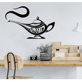 thumbnail image 2 of Genie's Lamp Signage Aladdin Disney Movie Character Silhouette Vinyl Wall Art Wall Sticker Wall Decal Home Kids Room Aladdin Disney Movie Room Wall Décoration Design Wall Décor Size (22x30 inch), 2 of 3