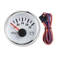 thumbnail image 2 of 52mm 7 Colors Backlight Voltmeter for Car Boat Motorcycle ATV, 2 of 7