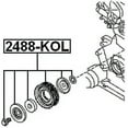 thumbnail image 2 of Febest PULLEY IDLER KIT # 2488-KOL OEM 11925-EA00A, 2 of 2
