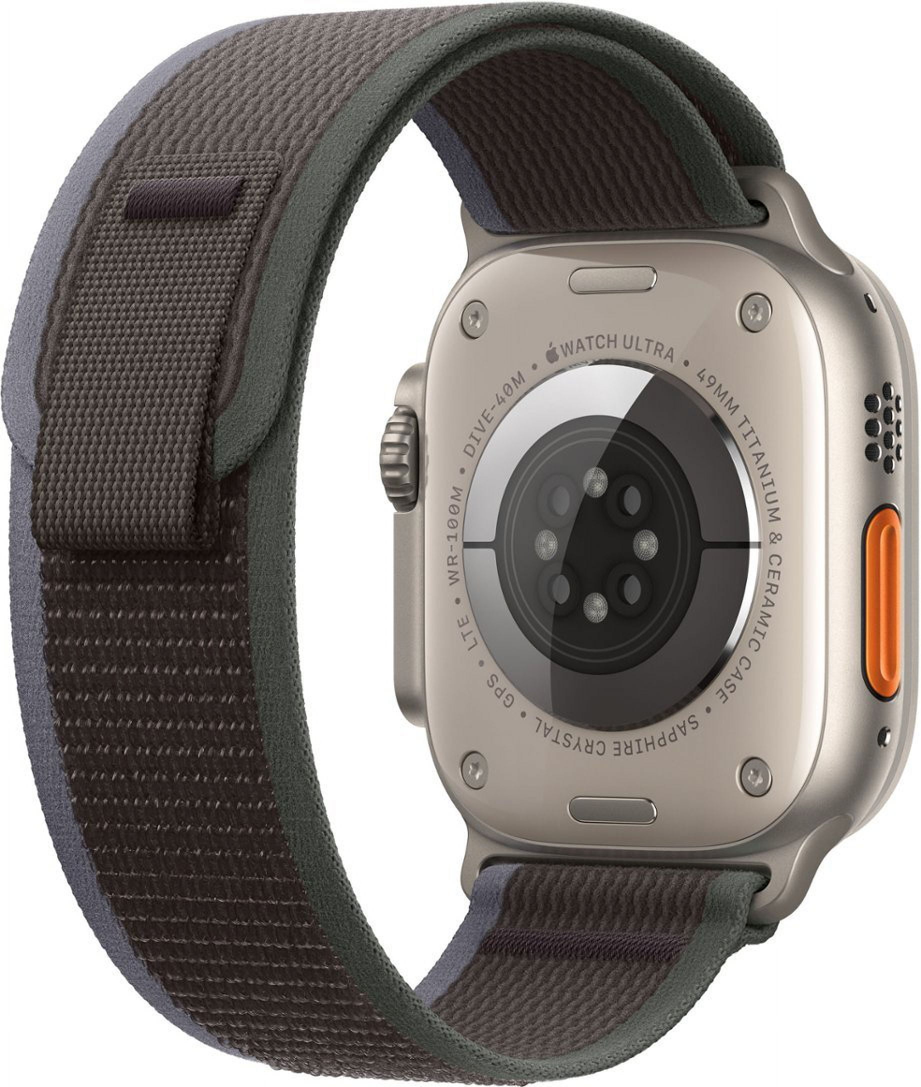 Restored Apple Watch Ultra 2 - GPS + Cellular - 49mm Titanium Case with Blue/Black Trail loop S/M (Refurbished)