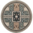 thumbnail image 4 of SAFAVIEH Classic Vintage Seanna Geometric Bordered Cotton Area Rug, Slate/Beige, 8' x 10', 4 of 9