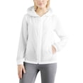 thumbnail image 1 of Breezora Womens Lightweight Oversized Hooded Spring Jacket Thin Layer Outerwear Plus Size XXXXL Size White, 1 of 5
