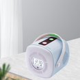 thumbnail image 4 of Proyector de portátil Luz , Reloj despertador para niñoámpara de proyección de cielo do con atmósfera USB, Soporte para Azul Sunnimix proyector de luz de galaxia, 4 of 8