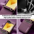 thumbnail image 3 of Leather Crossbody Wallet Case For Samsung Galaxy Z Flip 6,iPhone 13 Pro, 3 of 7