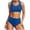 Blue bathing suits for women, variant on Wycnly Womens Swimsuits Bikini Swimsuits for Women Bikini Swimsuits Bikini Set Summer with Padded Ladies Solid High Waist Tank Swimsuit Women's Swimsuits