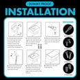 thumbnail image 7 of DUDE Wipes Stash Box - Flushable Wipes Dispenser - Toilet Paper and Flushable Wipes XL Wall Mounted Holder, 7 of 7