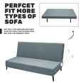 thumbnail image 5 of JIATER Futon Slipcovers Stretch Armless Futon Bed Covers Machine Washable Furniture Protector,Light Gray, 5 of 8