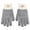 Gray, variant on Women Double Layer Lined Knit Touch Screen Gloves Windproof Cold Weather Driving Cycling Outdoor Winter Gloves Khaki One Size