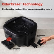 Instant 6-in-1 Indoor Grill with 4 Qt Air Fryer, Bake, Roast, Reheat & Dehydrate, Odor-Reducing Filter and Clear Cook Window