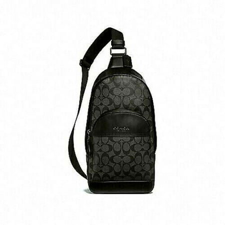 Coach - BRAND NEW MENS COACH (F39942) HOUSTON SIGNATURE CHARCOAL PACK SLING BAG BACKPACK ...