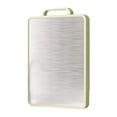 thumbnail image 2 of Fiudx Artículos en oferta con ofertas flash Tabla de cortar para el hogar, tabla de cortar frutas auxiliar de doble cara, tabla de cortar de acero inoxidable y plástico, tabla de cortar especial para, 2 of 7