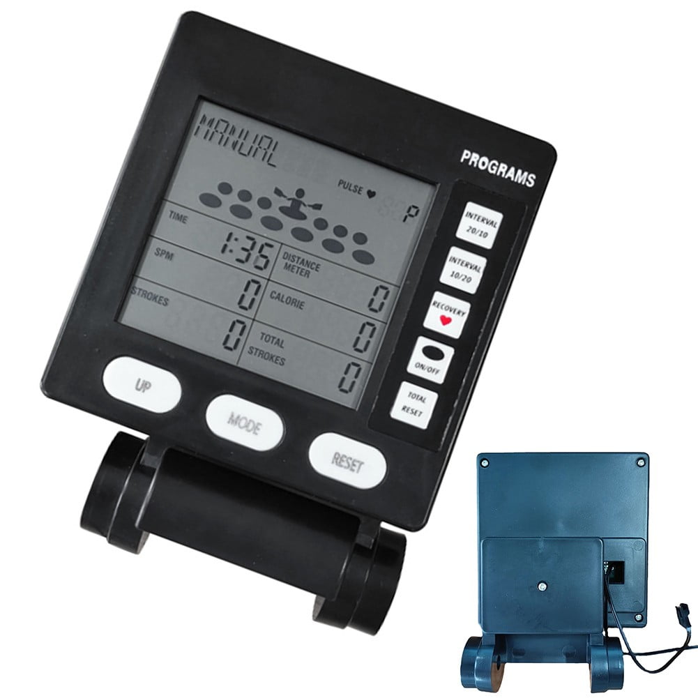 Splihome Multifunction Rowing Machine Counter Speedometer Lcd Display Counter Monitor