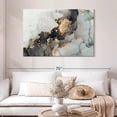 thumbnail image 2 of Elephant Stock Luxury Abstract Wall Art - Horizontal Canvas Wall Art - Living Room Wall Decor - Abstract Canvas - Gray And Gold Decor - 48" x 32", 2 of 8