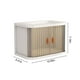 thumbnail image 3 of Caja de Almacenamiento Plástica Apilable y Plegable con Tapa y Puerta Rodante, Organizador de Escritorio de 10.5"x7.2"x6.4" para Juguetes, Suministros de Oficina, o Gabinete de Baño o Cocina., 3 of 9
