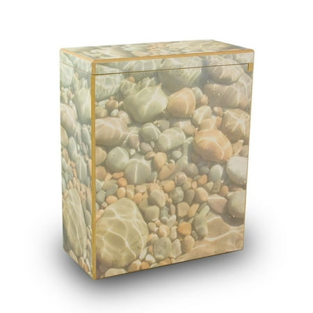 Large Wood Urn - Tranquility Cremation Scattering Urn - Large - Grey Wood 195 Pounds Large