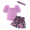 Purple, variant on Arshiner Toddler Girls 3 Piece Outfit Set Puff Sleeve Square Neck Top with Shorts and Matching Headband Summer Clothes